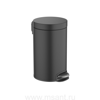 Корзина для мусора с педалью, 8л Aquatek, матовый черный AQ4992MB 