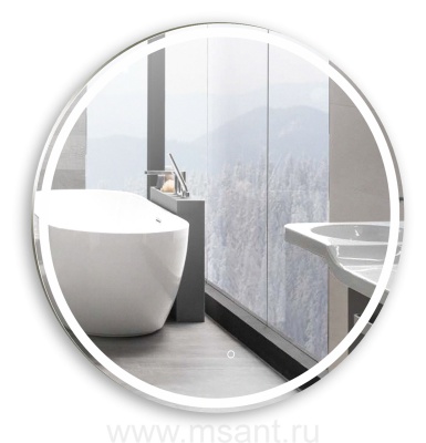 Зеркало AZARIO Перла d1000 c подсветкой и диммером, сенсор выключатель