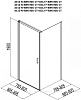 Душевой уголок Aquanet Cinetic 90x80