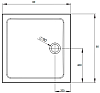 Поддон для душа Radaway Doros C Compact 80x80