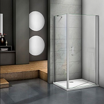 Душевой уголок Good Door Mokka DR+SP 90х80х185 см