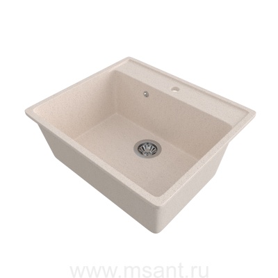 Мойкa MIXLINE ML-GMS21 СТАНДАРТ прямоугольная, бежевый (328), 565*505*200мм