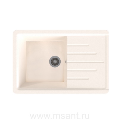 Мойкa MIXLINE ML-GMS07 СТАНДАРТ с крылом, белый (331), 750*495*190мм