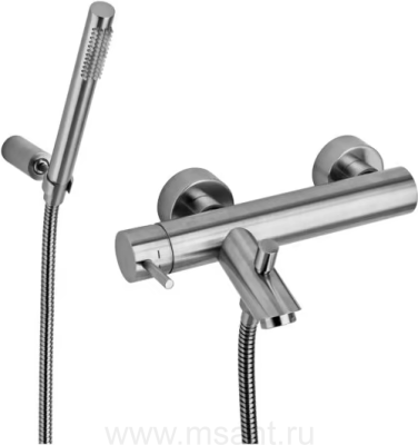 Смеситель Paffoni Light LIG023ST для ванны с душем, сталь