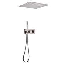 Душевая система ABBER Daheim AF8255SP скрытого монтажа без излива, термостат, сатин