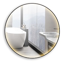 Зеркало AZARIO Valencia D600 с подсветкой, сенсорный выключатель с функцией диммера, смена цвета, алюминиевая рамка