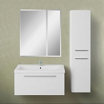 Мебель для ванной 1MarKa Соната 75П с 1 ящиком, белый глянец