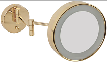 Косметическое зеркало Migliore ML.COM-50.336.DO с галогеновой подсветкой, золото