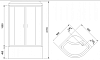 Душевая кабина Royal Bath RB 90BK1-M