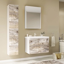 Мебель для ванной Marka One Mix 60П с 2 ящиками, бетон, push