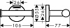 Крючок Hansgrohe Logis Universal 41725000