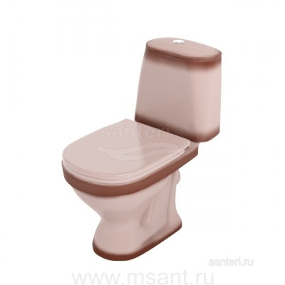 Унитаз-компакт Santeri Соната 1P2012S0700BF декор бежевый 