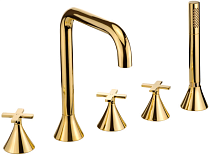Смеситель Migliore Sirius 28172 на борт ванны, золото