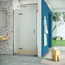 Дверь в душевой проем Vegas Glass AFP Retta 120 08 10 L, профиль глянцевый хром, стекло сатин