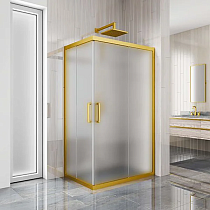 Душевой уголок Kubele DE019RC-MAT-BR 120х100 см, профиль бронза