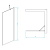 Перегородка для душа RGW WA-110 (1100)