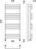 Полотенцесушитель водяной Terminus Арт П18 500х1200