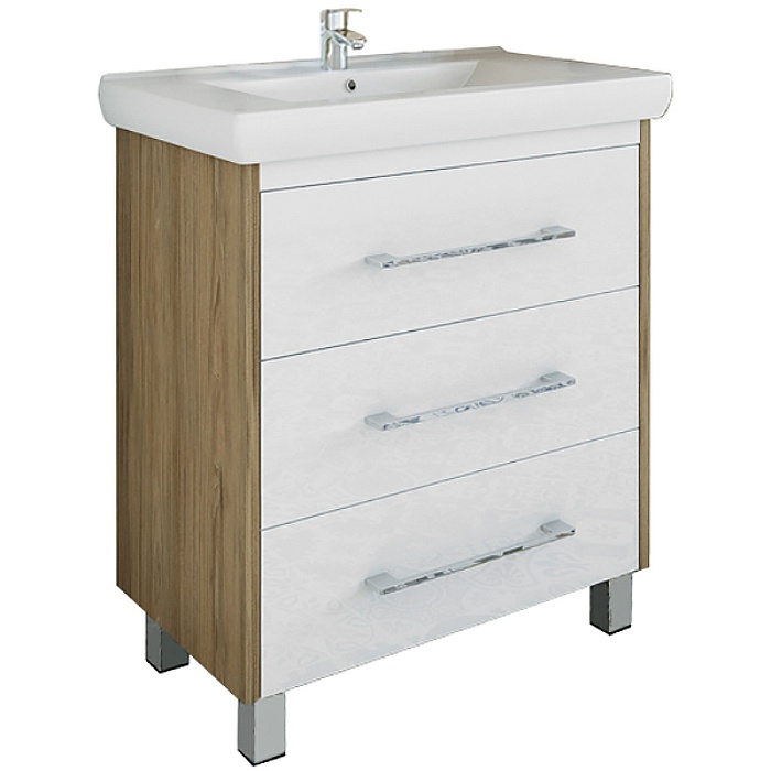 Тумба Sanflor Ларго 80 (ШВ/Б) раковина Фостер 80