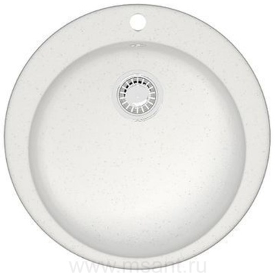 Кухонная мойка AZARIO Vital 507x507x200 искусственный мрамор, цвет Белый лед (CS00078343)