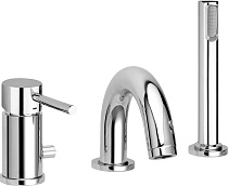 Смеситель Paffoni Light LIG047CR на борт ванны, хром