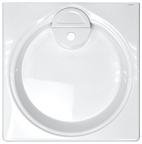 Раковина подвесная Azario Lindi 597х595х90 литьевой мрамор, белый (CS00078504)