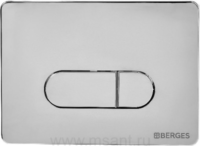 Кнопка смыва Berges Novum D3 хром, глянец