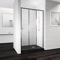 Душевая дверь в нишу RGW Passage PA-13 (109-111) x195 профиль хром, стекло прозрачное