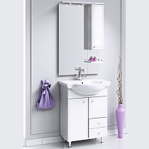 Мебель для ванной Aqwella Барселона Люкс 65 с бельевой корзиной