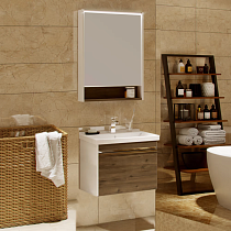Мебель для ванной AQUATON Капри 60 таксония темная, подвесная