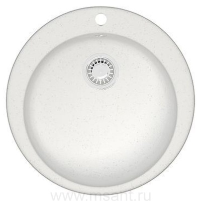 Кухонная мойка AZARIO Vital 507x507x200 искусственный мрамор, цвет Белый