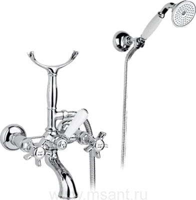 Смеситель Nicolazzi Tradizionale 1402CR18 для ванны с душем, хром