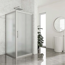 Душевой уголок Kubele DE019S-MAT-MT 115х115 см, профиль матовый хром