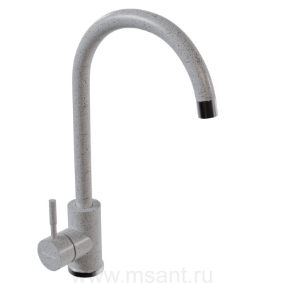 Смеситель для кухни 35к MIXLINE ML-GS15 (310) серый высок. излив