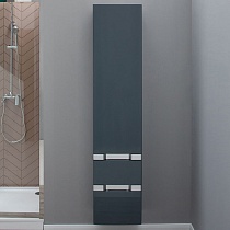 Шкаф-пенал Aquanet Виго сине-серый