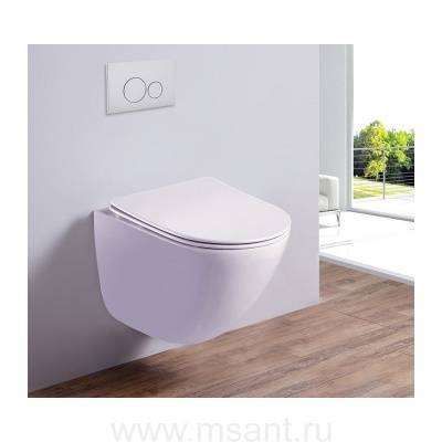 Унитаз подвесной LOTUS (White). Размер: 500x340x405.