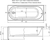 Акриловая ванна Aquanet Light 170x70 (с каркасом)