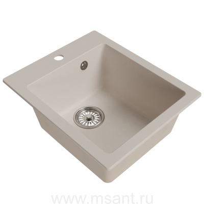 Мойкa MIXLINE MIXLINE ML-GM14 белая (331), 420*500*190мм