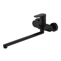 Смеситель Aquatek AQ1842MB НИКА для ванны с длинным изливом, матовый черный