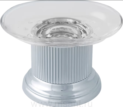 Мыльница Migliore Fortuna стекло, хром