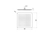 Квадратный верхний душ 300*300*2 мм AQUATEK AQ2074CR 