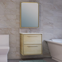 Мебель для ванной Raval Frame 60 дуб сонома, подвесная