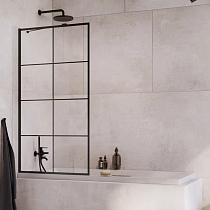 Шторка на ванну Radaway Idea Black PNJ II Factory 100