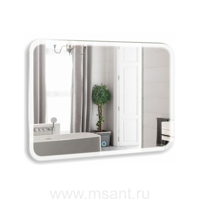 Зеркало AZARIO Стив-6 915х685 c подсветкой и диммером, модуль МФМ, подогрев, сенсорный выключатель