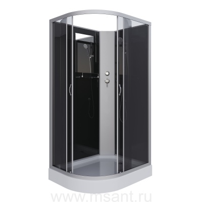 Душевая кабина Niagara Classic NG-3512-14RBK (120х80х200) низкий поддон(13см),стекло тонированное 