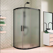 Душевой уголок Kubele DE018RBG-MAT-BLMT-120х110х200