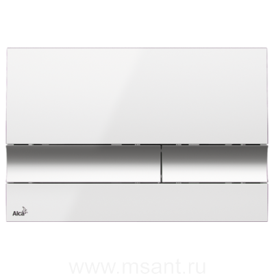 Кнопка смыва AlcaPlast M1720-1 белая