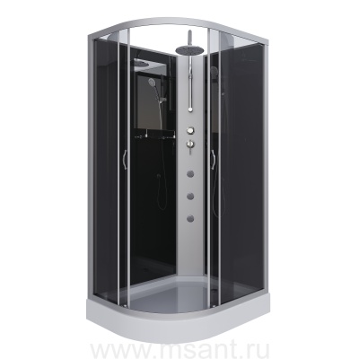 Душевая кабина Niagara Classic NG-3512-14RBKTG (120х80х210) низкий поддон(13см),стекло тонированное 