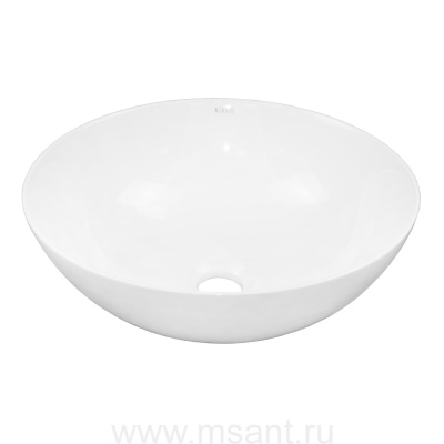 Раковина-чаша Azario 400х400х210 накладная, круглая, белый матовый