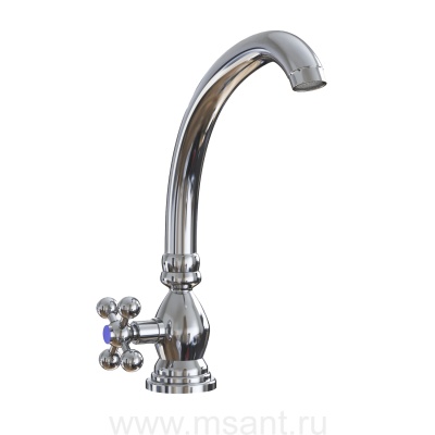 Смеситель для раковины/мойки 1/2 кер. MIXLINE ML07-05 моно п/гайку (без подводки)