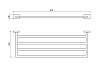 Полка для полотенец Aquatek AQ4322CR ЛИБРА